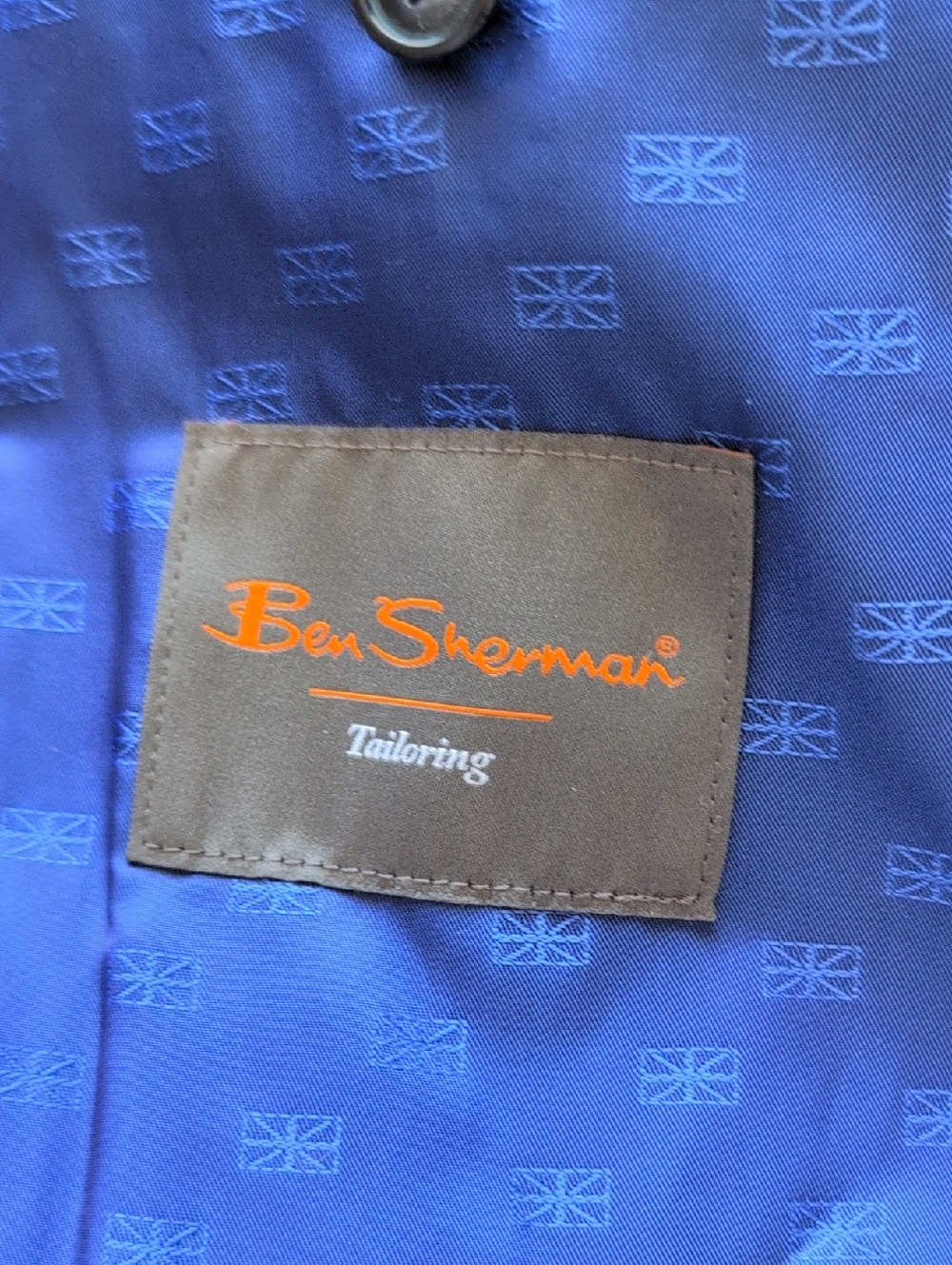 Ben Sherman Blue Plaid Sport Coat Blazer 44 R - Picture 6 of 8